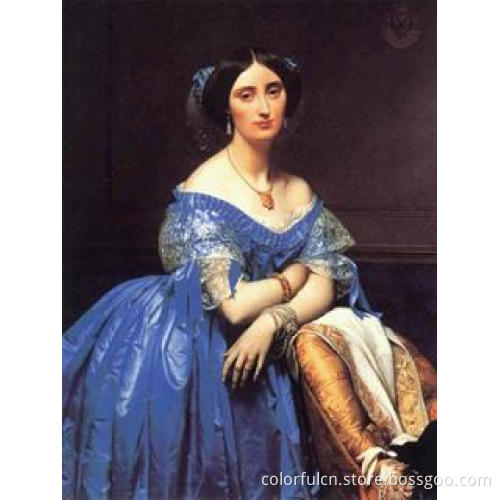 Dafen portrait Canvas Oil Painting (WL-1014)